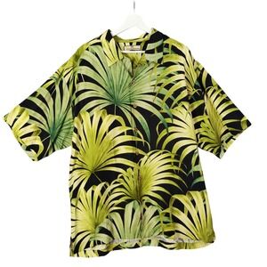 Tommy Bahama Green and Black Tropical Shirt